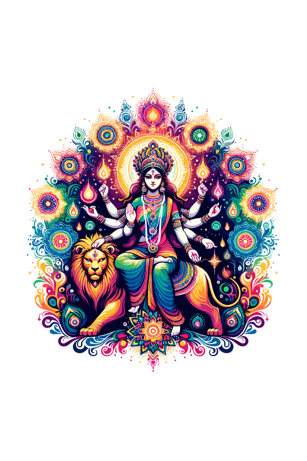 Fierce Goddess Durga: Empowered Spirit Tee (Women’s Exclusive)