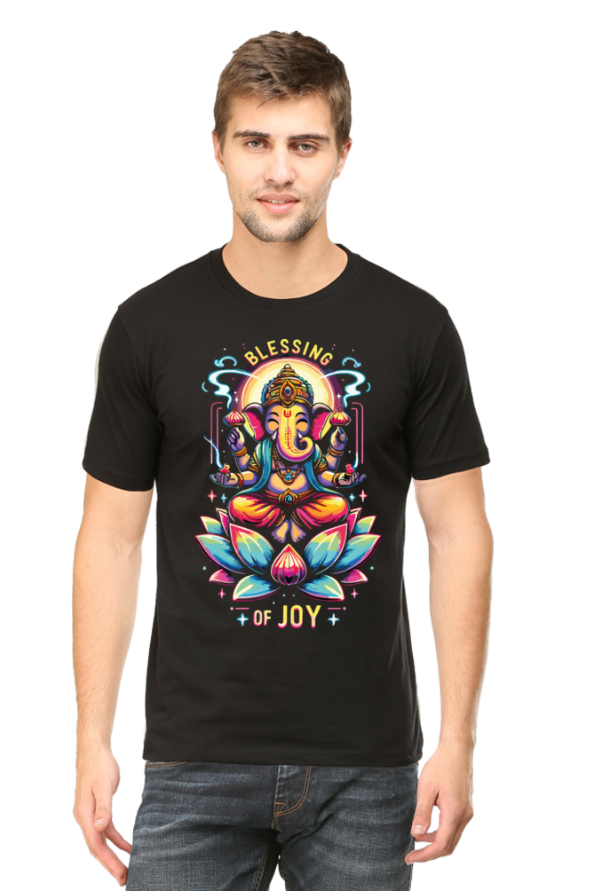 Blessing of Joy: Vibrant Ganesha Tee