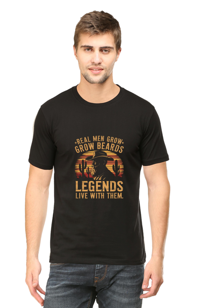 Bearded Legends: Real Men Grow Beards Tee