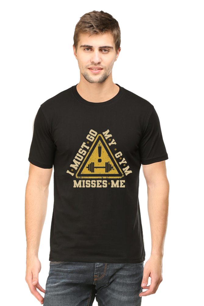 Gym Calling: My Gym Misses Me Tee (Black)