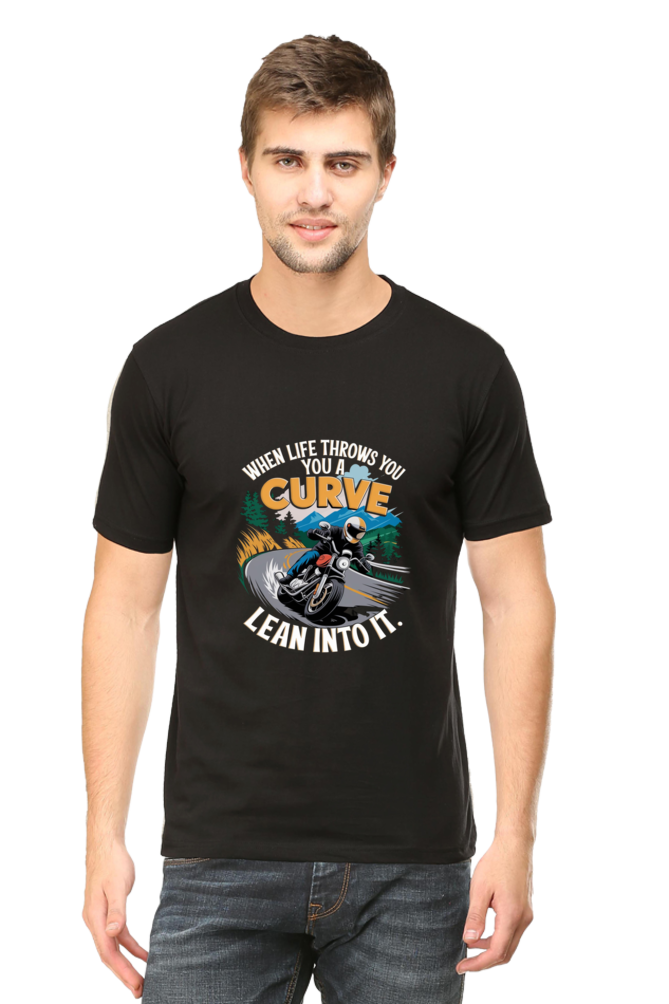 Lean Into the Curve: Motorcycle Adventure Tee