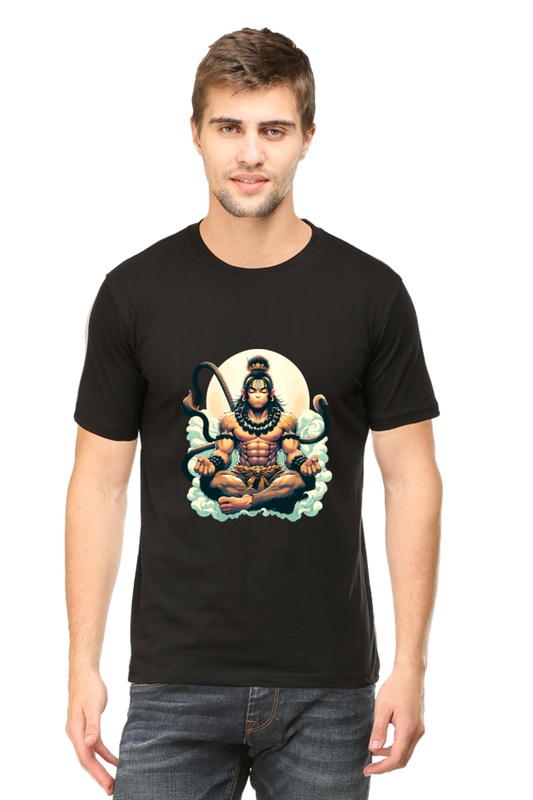 Serene Warrior Hanuman: The Meditative Strength Tee