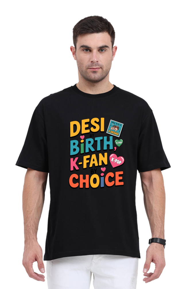 Desi K-Fan: K-Pop & K-Drama Fan Tee (Oversized Tee)