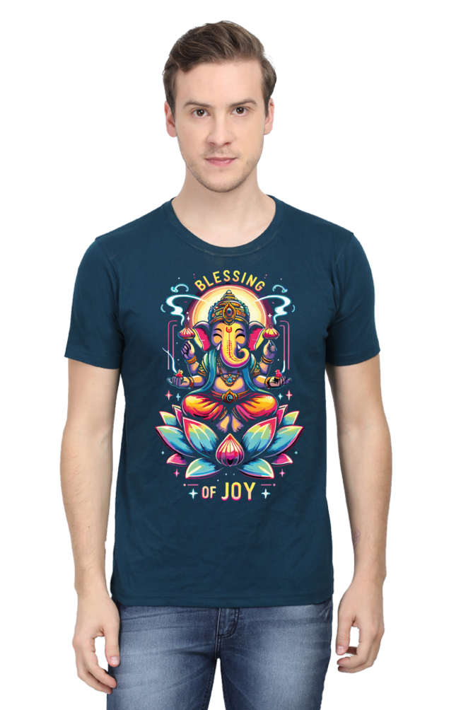 Blessing of Joy: Vibrant Ganesha Tee