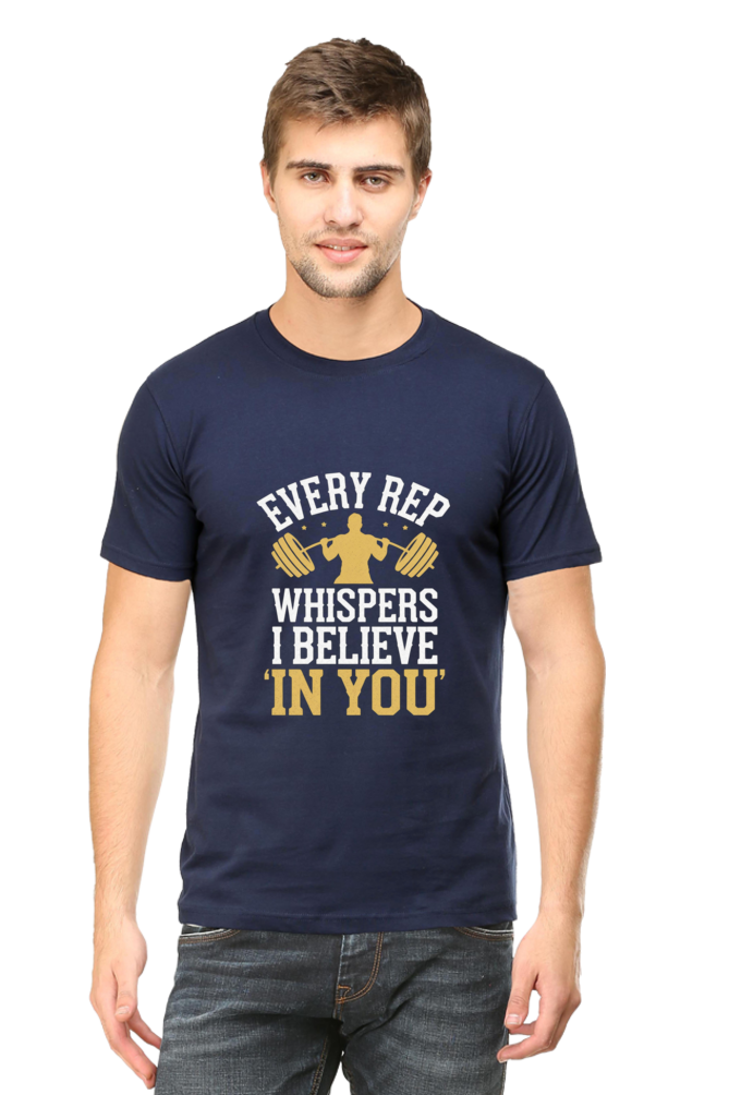 Every Rep Whispers: Motivational Gym Tee