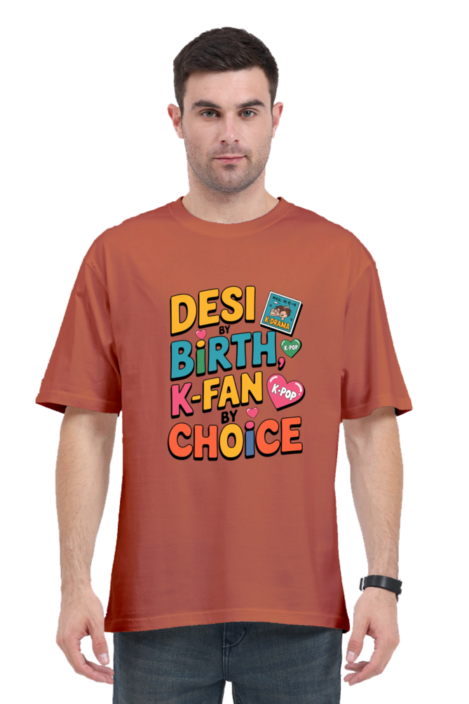 Desi K-Fan: K-Pop & K-Drama Fan Tee (Oversized Tee)