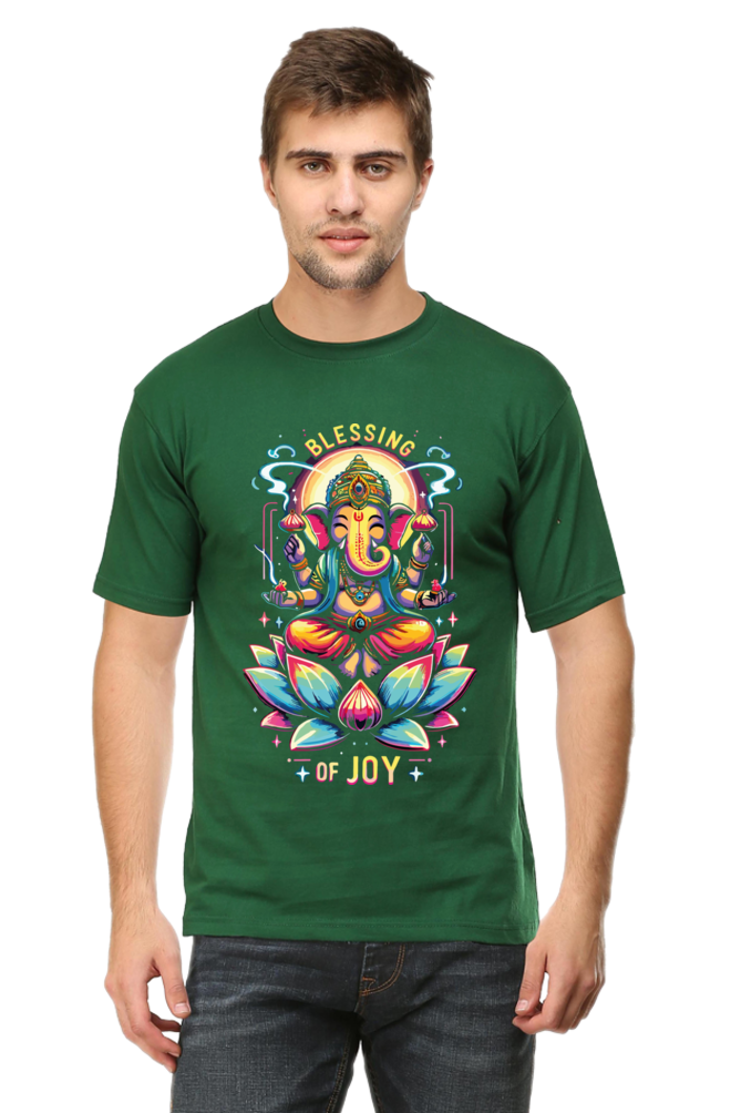 Blessing of Joy: Vibrant Ganesha Tee