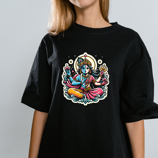 Divine Duality: Ardhanarishvara Fusion Tee (Women’s Exclusive)