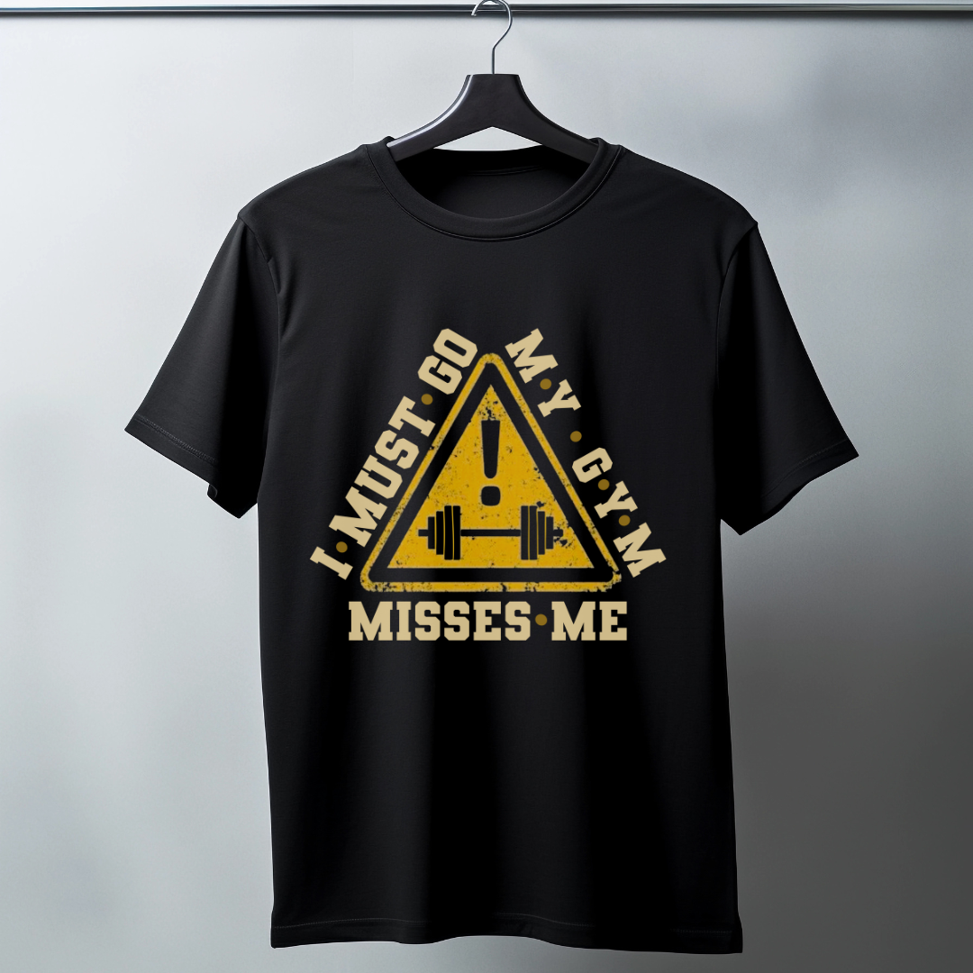 Gym Calling: My Gym Misses Me Tee (Black)